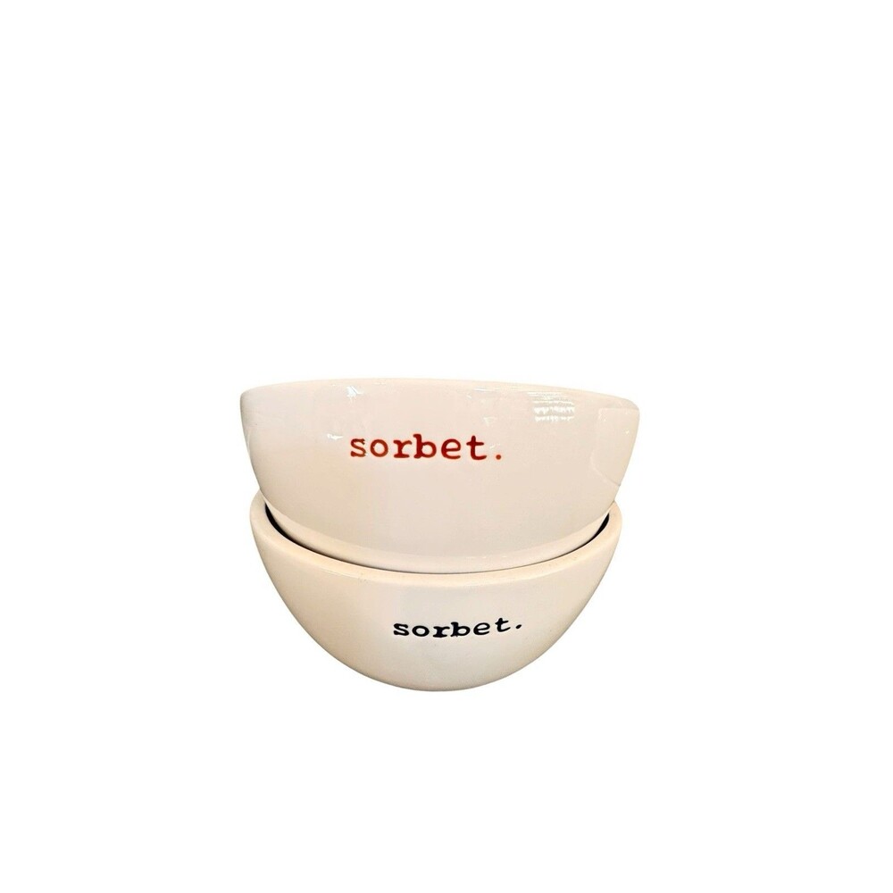 Pottery Barn Scoop Set Of 4 Ice Cream & Sherbet Bowls
